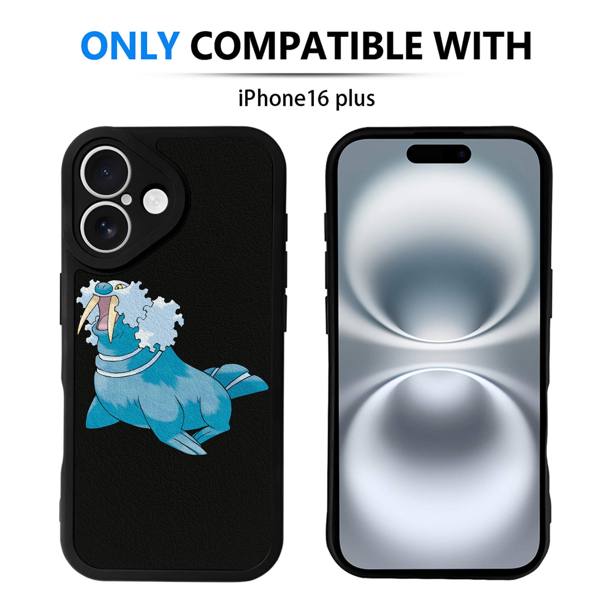 （画像用） ポケットモンスター Pokémon 【iPhone 16シリーズ対応】シリコンスマホケース（レザー調） 材質：シリコン